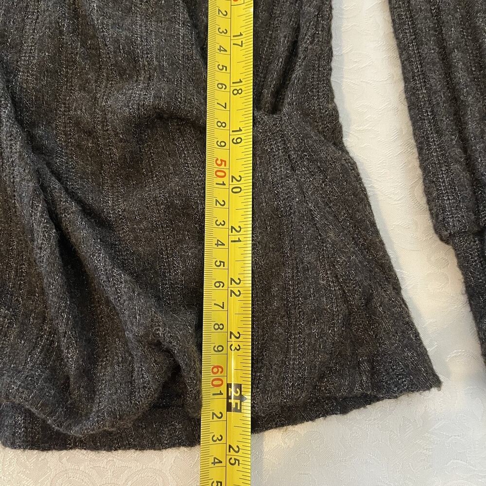 Maeve by Anthropologie Rafela Hacci Surplice Top Wrap Sweater Size XS Brown/Gray - Picture 6 of 10